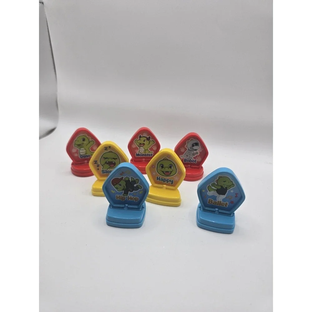 VTech Mix and Match-a-Saurus Replacement Pieces Parts Yellow Red Blue 7pc